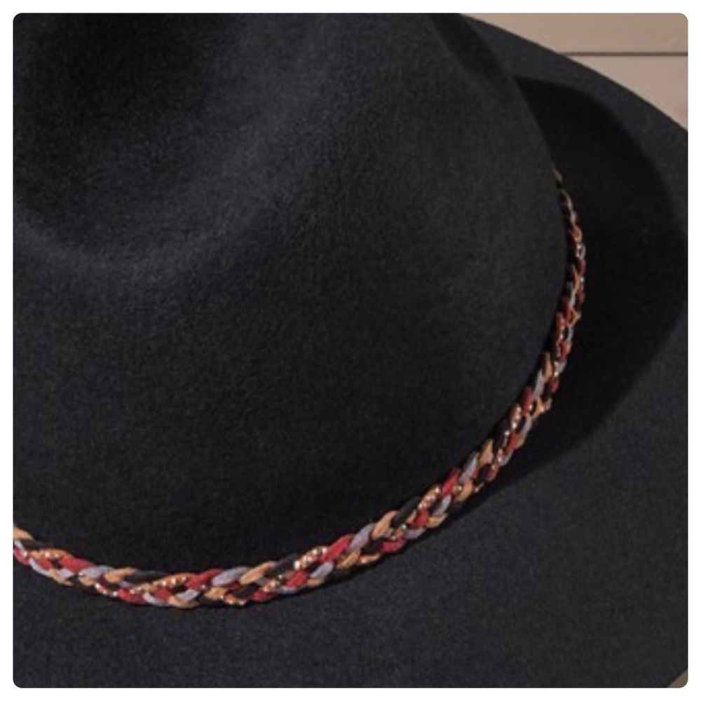 ❤️ 100% Wool felt panama with braided O-ring band hat - Picture 8 of 9